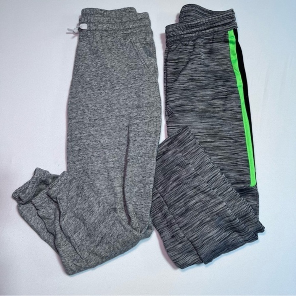 Old Navy Gray and Black Sweatpants Set of 2 Tapered Design Boys